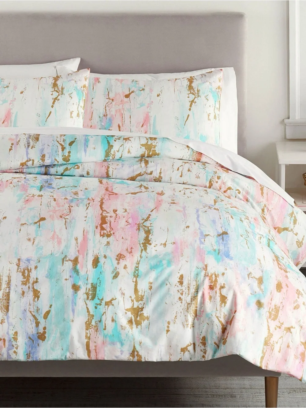 Skylar Metallic Duvet Cover and Shams